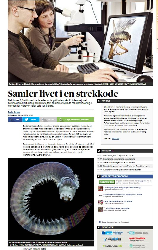 Aftenposten 9. mars 2014