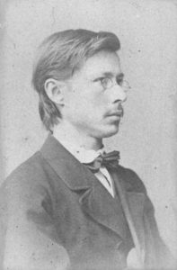 En ung G. O. Sars (fotografert i 1871 av F. Klem; eier: Billedsamlingen, Nasjonalbiblioteket)